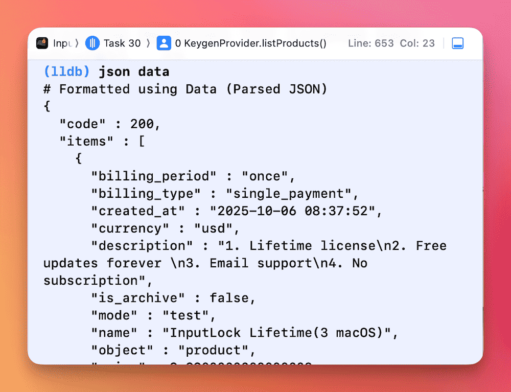 After - Clear and beautiful JSON output
